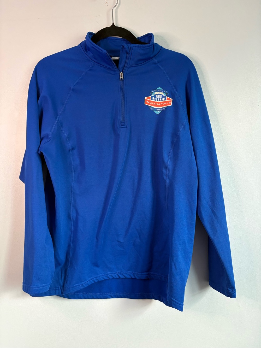 Blue Quarter-Zip Performance Pullover Jacket Super Bowl XLVI Host Comittee